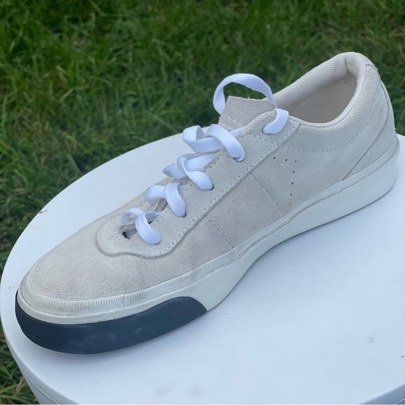Converse One Star CC OX Shoes Womens 7 Triple Egret Ivory Suede Leather 163274C - Picture 5 of 11